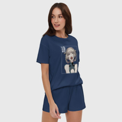 Женская пижама с шортиками хлопок Надзуна Нанакуса арт - фото 2