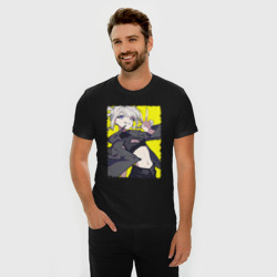 Мужская футболка хлопок Slim Пис от Надзуны - фото 2