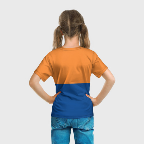 Детская футболка 3D с принтом Нью-Йорк Никс НБА, вид сзади #2