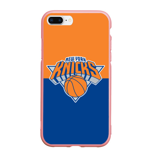 Чехол для iPhone 7Plus/8 Plus матовый с принтом Нью-Йорк Никс НБА, вид спереди #2