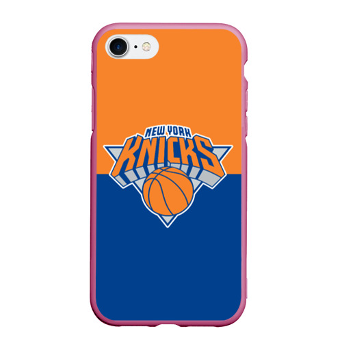 Чехол для iPhone 7/8 матовый с принтом Нью-Йорк Никс НБА, вид спереди #2