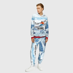 Мужской костюм с толстовкой 3D Горные лыжи спуск - фото 2