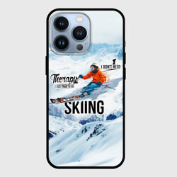 Чехол для iPhone 13 Pro Горные лыжи спуск
