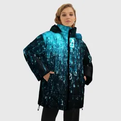 Женская зимняя куртка Oversize Двоичный код - фото 2
