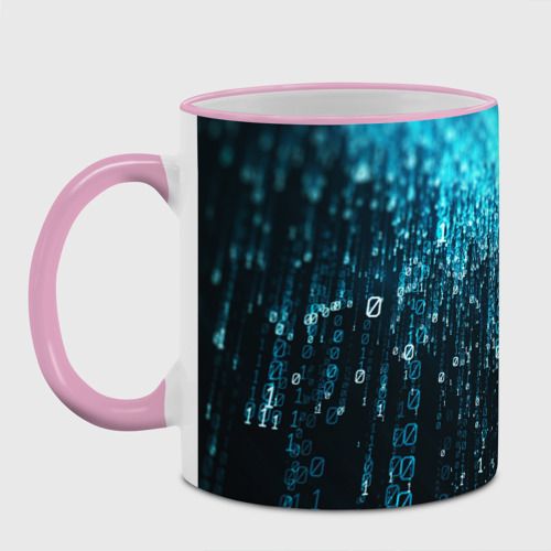 Кружка с полной запечаткой Двоичный код, цвет Кант розовый - фото 2