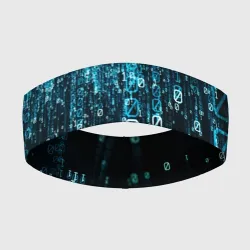 Повязка на голову 3D Двоичный код
