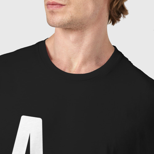Мужская футболка хлопок с принтом Атлет с очень Большой буквы, фото #4