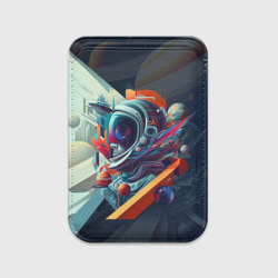 Картхолдер Magsafe магнитный Космос в стиле кубизма