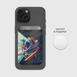 Картхолдер Magsafe магнитный Космос в стиле кубизма - фото 2