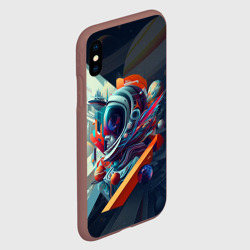 Чехол для iPhone XS Max матовый Космос в стиле кубизма - фото 2