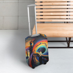 Чехол для чемодана 3D Крик в космосе - фото 2