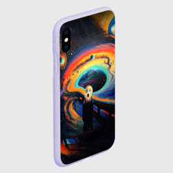 Чехол для iPhone XS Max матовый Крик в космосе - фото 2