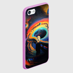 Чехол для iPhone 5/5S матовый Крик в космосе - фото 2