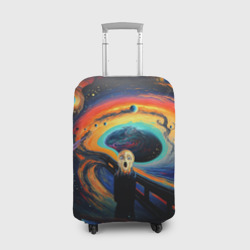 Чехол для чемодана 3D Крик в космосе