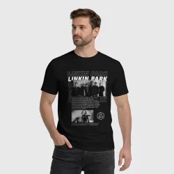 Мужская футболка хлопок Linkin Park цитата - фото 2
