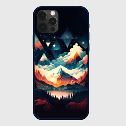 Чехол для iPhone 12 Pro Футуризм горы