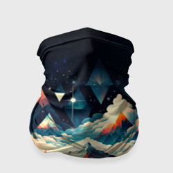 Бандана-труба 3D Футуризм горы