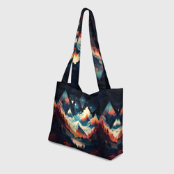 Пляжная сумка 3D Футуризм горы - фото 2