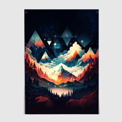 Постер Футуризм горы