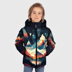 Зимняя куртка для мальчиков 3D Футуризм горы - фото 2