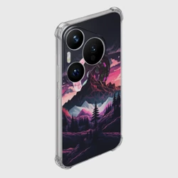 Чехол для Huawei Pura 70 Pro Луна в горах - фото 2