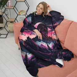 Плед с рукавами Луна в горах - фото 2