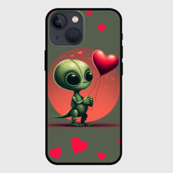 Чехол для iPhone 13 mini Влюбленный инопланетянин