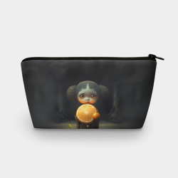 Косметичка 3D Девочка с мандарином в руках