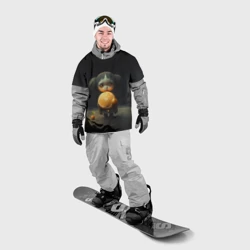 Накидка на куртку 3D Девочка с мандарином в руках - фото 2