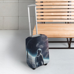 Чехол для чемодана 3D Одиночество в космосе - фото 2