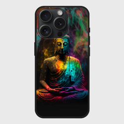 Чехол силиконовый для Apple iPhone 15 Pro матовый Мантры Будды