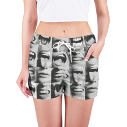 Женские шорты 3D Принт с частью лица - фото 2