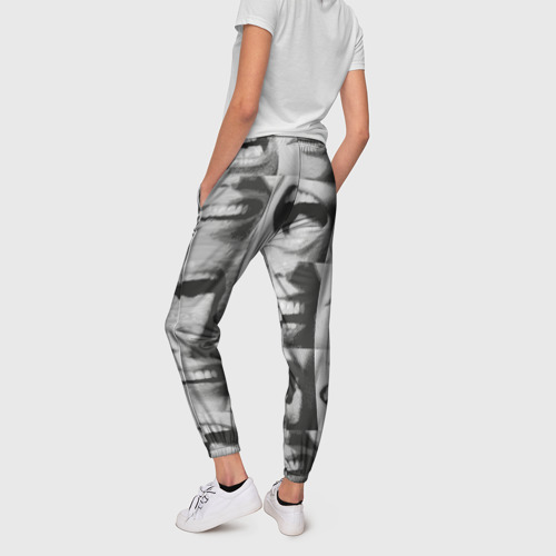 Женские брюки 3D Принт с частью лица, цвет 3D печать - фото 4