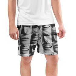 Мужские шорты спортивные Принт с частью лица - фото 2