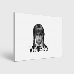 Холст прямоугольный Уэнсдэй Аддамс - Wednesday