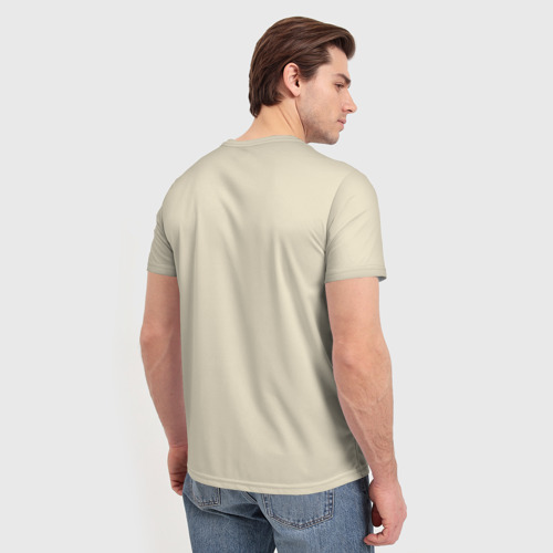 Мужская футболка 3D с принтом Wednesday Bubble gum, вид сзади #2