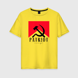 Женская футболка хлопок Oversize Patriot