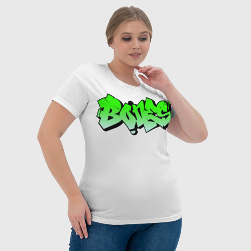 Женская футболка 3D с принтом Bones graffity, фото #4