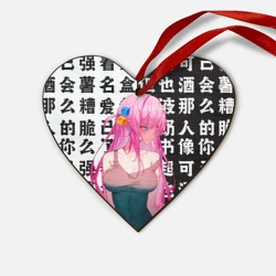 Деревянная игрушка Сердце Bocchi the rock аниме