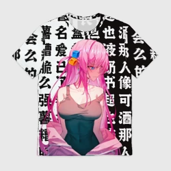 Мужская футболка 3D Bocchi the rock аниме