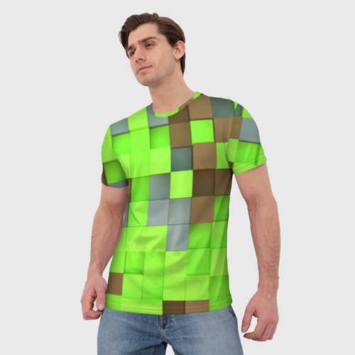 Мужская футболка 3D Артем Майнкрафт, цвет 3D печать - фото 3