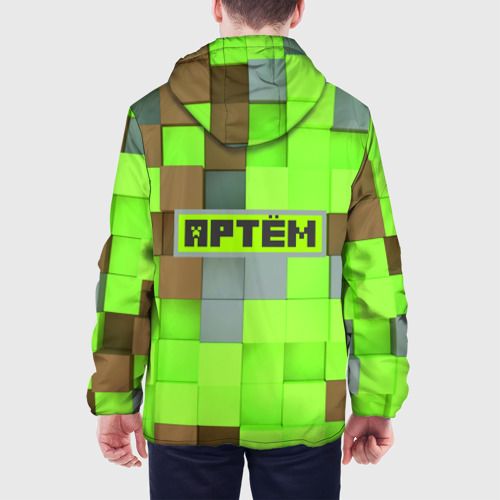 Мужская куртка 3D Артем Майнкрафт, цвет 3D печать - фото 5