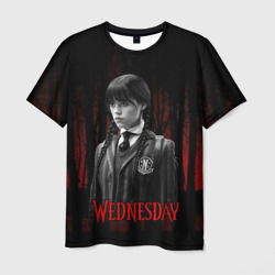 Wednesday темный фон – Мужская футболка 3D с принтом купить со скидкой в -26%
