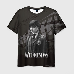 Wednesday black   and white – Мужская футболка 3D с принтом купить со скидкой в -26%