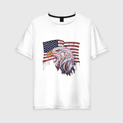 Женская футболка хлопок Oversize American eagle