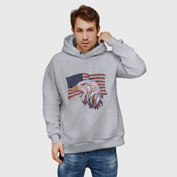 Мужское худи Oversize хлопок American eagle - фото 2