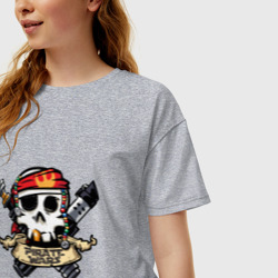 Женская футболка хлопок Oversize Пиратские воины - фото 2