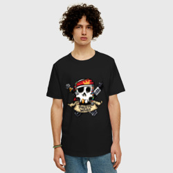Мужская футболка хлопок Oversize Пиратские воины - фото 2