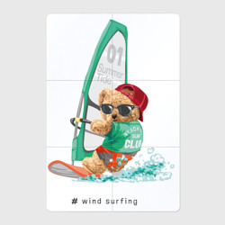 Магнитный плакат 2Х3 Wind surfing bear