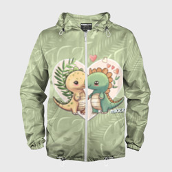 Мужская ветровка 3D Мистер Влюбленный динозавр